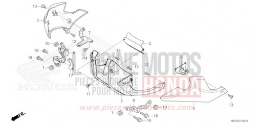 UNDER COWL (NC750XA) NC750XAS de 2025